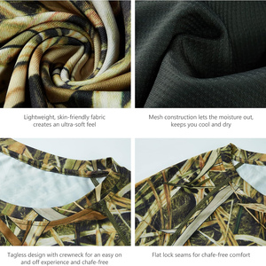 Alta calidad de encargo al por mayor de caza de capa Base térmica ropa de caza de capa Base de camuflaje camisas para hombre - Product Image 5