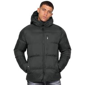 Veste matelassée en toile personnalisée pour hommes, manteau d'hiver chaud et coupe-vent à capuche et à manches longues, vêtements d'extérieur respirants, prix de gros - Product Image 1