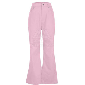 กางเกงขาบานสำหรับผู้ชายกางเกงขาบานสีทึบกางเกงขาบานลำลองทรงหลวมแบบปกติพอดีตัว - Product Image 4