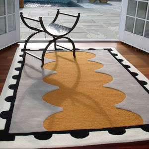 Moderne 100% Nouvelle-Zélande Laine touffeté à la main 5x8 FT Tapis multicolore Nouveau pour le salon - Product Image 1