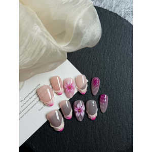 Producto Amethyst Garden en Forma de Almendra Corta - Product Image 2