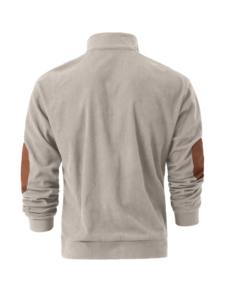 Suéter Casual de Moda para Hombre con Cuello Alto, Primavera Otoño, Color Sólido, Deportivo, Manga Larga, Método de Tejido de Punto - Product Image 3