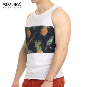 New Design Custom Made OEM Services Gym Top <b>White</b> <b>Vest</b> Printed Plain Singlet Summer Fitness <b>Men's</b> Tank Tops From Bangladesh - Product Image 4
