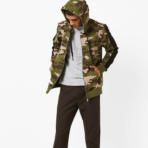 Sudadera con Capucha de Camuflaje para Hombre, Estilo Moderno, Tejido Lavable, Cierre de Cremallera, Ropa de Moda - Product Image 4