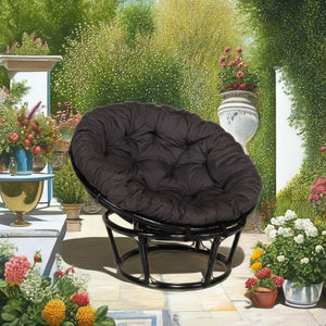 Fauteuil Papasan en rotin moderne - Confortable et douillet pour jardin, villa, appartement ou salon, idéal pour se détendre - Product Image 1