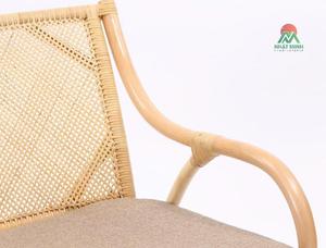 Silla reclinable de estilo nórdico clásico WISEMAX FURNITURE, hecha de ratán natural, adecuada para balcones, hogares, hoteles, villas. - Product Image 5
