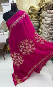 Gajji seda trabajo a mano dupatta 2,50 corte dupatta puro gujji dupatta - Product Image 3