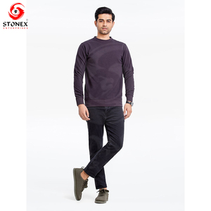 Sudadera de cuello redondo para hombre con logotipo personalizado Sudadera de invierno más vendida de fábrica hecha de algodón de color sólido - Product Image 3