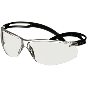 SecureFit500 Black Tempered Safety <b>Glasses</b> with Clear 3M <b>Polycarbonate</b> Lens EN 166 EN170 Standards Eye Masks & Accessories - Product Image 3