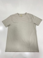 T-shirts pour hommes 100% coton, couleur unie, vierges, brodés, de haute qualité, tricotés, respirants, écologiques, couleurs et tailles personnalisées, col rond