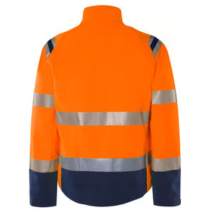 Chaqueta Softshell de Alta Visibilidad Personalizada al por Mayor, Chaqueta de Seguridad de Construcción Reflectante, Impermeable y Ligera - Product Image 4