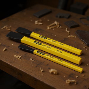 Ensemble de 3 ciseaux à bois Stanley (19 mm x 175 mm) pour le travail du bois et des métaux - Product Image 3