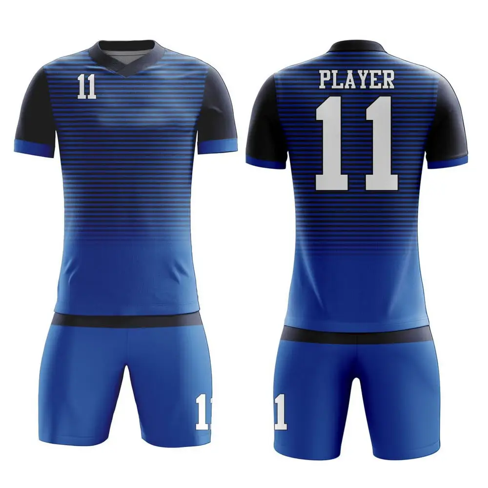 Sportbekleidung 100 % Polyester Herstellung Herren Fußballuniform / Neuestes Design neuer Stil Fußballuniform zu verkaufen