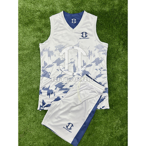 OEM Custom Sublimation Basketball Uniform Set | Mens Printed Training Jersey Shorts | Breathable Lightweight Mesh Front - Product Image 2