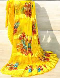 Venta caliente sudanés thoub tela de gasa Multicolor tela de gasa de poliéster fabricante al por mayor - Product Image 2