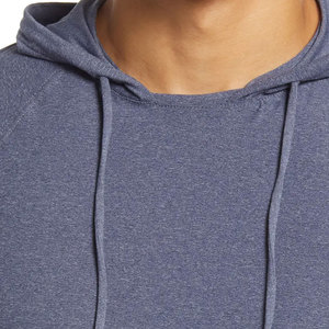 Sweat à capuche personnalisé pour homme, bleu ardoise, léger, respirant, vêtements de sport, vente en gros d'usine, faible MOQ, en vrac - Product Image 2