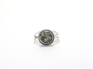 Top Quality Fashion 925 Sterling Silver Raw Pyrite Gemstone <b>Ring</b> <b>Unique</b> Design <b>Rings</b> Wholesale Factory Price Silver Jewelry - Product Image 2