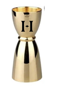 Jigger de cóctel de latón pulido de lujo, forma personalizada, diseño moderno, herramienta de barra para el hogar - Product Image 4