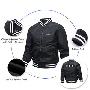 Chaqueta universitaria de diseño personalizado para hombre estilo bombardero de béisbol estilo Retro Letterman College deportes prendas de vestir exteriores Casual - Product Image 5