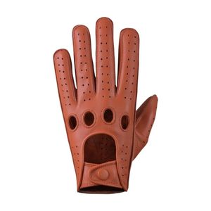 Guantes de dedo completo Unisex de Cuero 100%, guantes transpirables antideslizantes para pantalla táctil para conducción de automóviles, carreras al aire libre, deportes, Viajes - Product Image 4