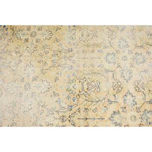 พรมขนสัตว์สีเบจสีฟ้าคลาสสิก5.3ft x 3.1งานเย็บปะสไตล์ตุรกีสำหรับห้องนั่งเล่นหรือห้องนอนพร้อมแผ่นรองทำจากยาง - Product Image 5