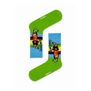 Unisex 5-Piece Art Set Breathable <b>Sock</b> <b>Box</b> with 5 Patterned Art Design for Daily Use - Product Image 2