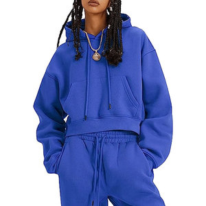 Premium 100% algodón personalizado mujer elegante conjunto de chándal de gran tamaño patrón sólido 2 piezas chándal ecológico ropa de hombre - Product Image 6