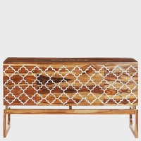 Décoration d'intérieur : Commode et armoire décoratives en os incrusté, fabriquées à la main par des artisans indiens