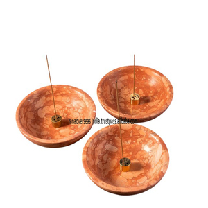 Handmade Soapstone Bowl Shape <b>Incense</b> <b>Stick</b> <b>Holder</b> Perfect for Meditation Yoga Aromatherapy & Spiritual Relaxation At Good Rate - Product Image 6