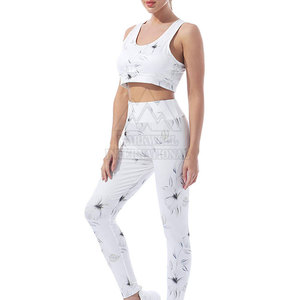 Meilleures ventes Ensemble de yoga pour femmes à faible quantité minimale de commande Ensemble de yoga pour femmes de couleur unie de dernière conception au prix de gros - Product Image 6