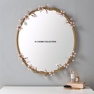 Chất Lượng Lớn Nhất <span class=keywords><strong>Brown</strong></span> Khung Sắt Kim Loại Treo Tường Gương Thiết Kế Hấp Dẫn Kích Thước Lớn Phòng Ngủ Và Gương - Product Image 6