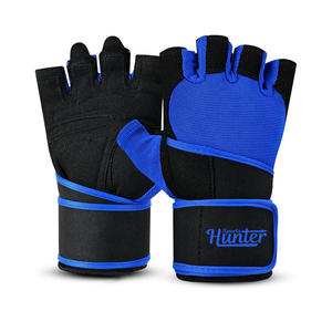 Cross-Fit Workouts Palm Protection Guantes de levantamiento de pesas Medio dedo Gimnasio Fitness Guantes Venta al por mayor Barbell Rows Guantes de entrenamiento - Product Image 5
