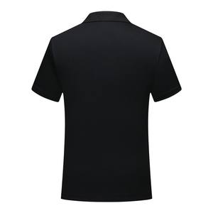 Camiseta de manga corta de color sólido de poliéster 100% personalizada OEM con logotipo bordado, polos de ropa de trabajo de color sólido - Product Image 2
