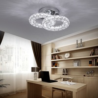 Lampes de plafond modernes en acier inoxydable LED pour la maison, l'appartement, le loft, le couloir, la salle de séjour, la chambre à coucher