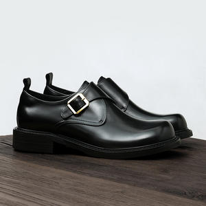 รองเท้าหนังวัวแท้แบบอ็อกซ์ฟอร์ด พร้อมส้นรองรับแรงกระแทกและดีไซน์กันลื่น รองเท้าหนังสำหรับสุภาพบุรุษ - Product Image 3