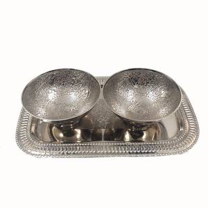 Juego de Vajilla de Metal, Bandeja para Servir, Tazón, Cuchara para el Hogar u Hotel, Tazón Decorativo para Frutos Secos - Product Image 3