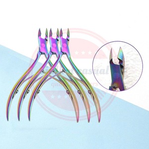 Cortador de uñas para cutículas, cortaúñas acrílico profesional de acero inoxidable, pinzas para cutículas, herramientas de manicura y pedicura - Product Image 5