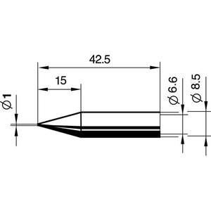 Punta de Soldador Serie 842, Punta de Lápiz de 1 mm de Ancho, 0842 BDLF/SB ERSA - Product Image 3