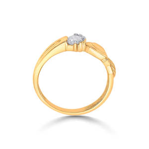 Anillo de Compromiso de Oro Rosa de 18K con Corte Cojín para Mujer - Product Image 4