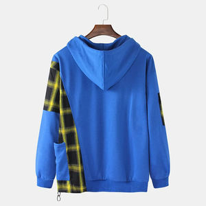 Sudadera con capucha de invierno para hombre OEM 100% algodón antiarrugas diseño de gran tamaño personalizado en blanco Color sólido polar Sudadera con capucha para hombre - Product Image 2