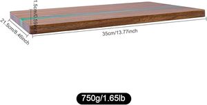 เขียงไม้หนา1.5ซม. ใช้ซ้ำได้ใช้กับเครื่องล้างจานได้อย่างปลอดภัยสำหรับบ้านและร้านอาหารห้องครัวผักผลไม้เนื้อ - Product Image 2