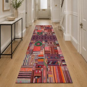 Tapis RUGS DEPOT LXDP-0297, vente en gros, rouge bordeaux, vintage, oriental, imprimé numériquement, lavable en machine, chenille, tapis de salon, antidérapant - Product Image 5