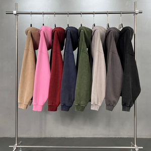 Sweat-shirts unisexes surdimensionnés personnalisés avec impression DTF, DTG et strass, mode streetwear, vente en gros - Product Image 2