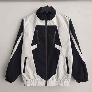 Ensemble de survêtement ample pour homme en polyester 100% de qualité supérieure, veste zippée ample, pantalon ample, coupe-vent en nylon - Product Image 2