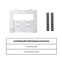Kit de fixation de plaque de chasse réglable compatible Verso 350/1100 pour réservoir encastré et toilettes suspendues
