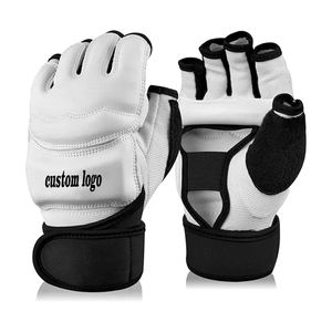 ถุงมือ MMA แบบครึ่งนิ้ว ถุงมือซ้อม MMA รับผลิตแบบ OEM คุณภาพสูง ถุงมือสำหรับเตะ ต่อย มวยปล้ำ ถุงมือหนังสำหรับชกมวยแบบสั่งทำ - Product Image 4