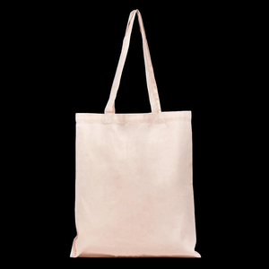 Bolsa personalizada de algodón con asa larga, logotipo personalizado, bolsa ecológica para compras, viajes de comestibles y necesidades diarias - Product Image 1