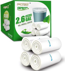 ถุงขยะขนาดเล็กแบบใสมีช่องใส่ขยะ2.6แกลลอนถุงขยะพลาสติกแบบ220 - Product Image 4