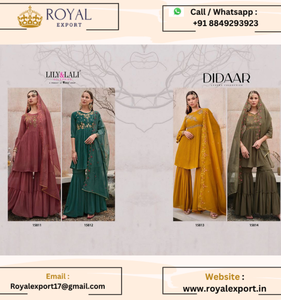 Lanzamiento de un nuevo diseñador exclusivo Pure Handwork en Heavy Georgette con colección de trajes interiores Fabricación por Royal Export - Product Image 6