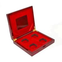 Boîte à monnaie rectangulaire personnalisée en bois de rose fait main avec gravure laser et intérieur en velours rouge pour souvenirs